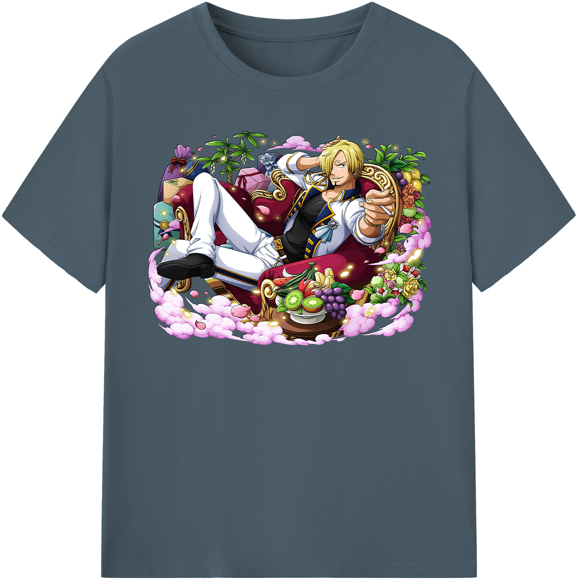 ワンピース サンジ ONE PIECE Sanji 綿100％半袖Tシャツ（フロントプリント）